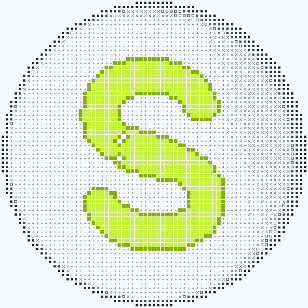 Light ASCII coin avatar